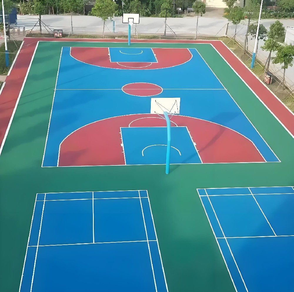 篮球场硅PU材料
