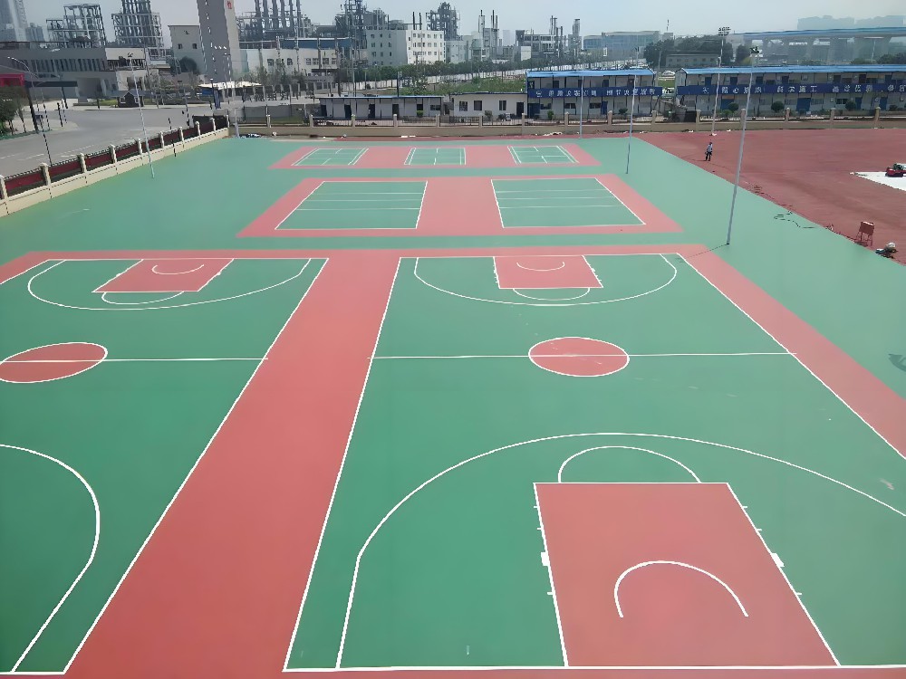 塑胶篮球场 塑胶篮球场