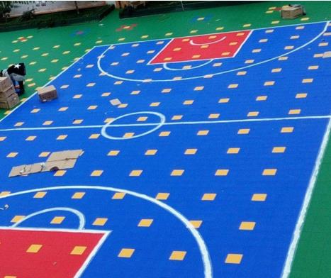 篮球场悬浮拼接式地板